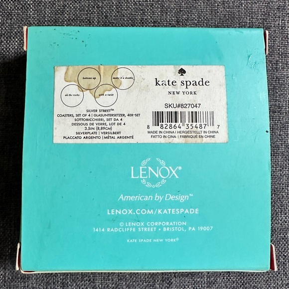 NWT Kate Spade On the Rocks coasters - Picture 4 of 5